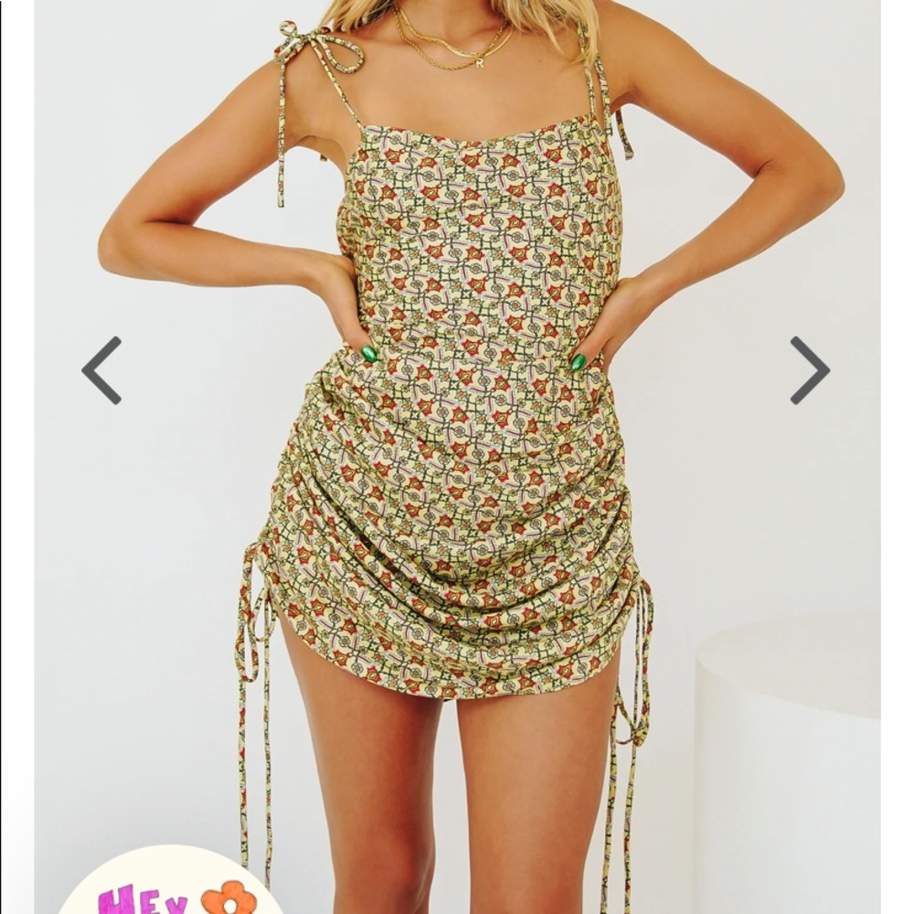 VRG GRL Wandering Italy Drawstring Dress AUS SIZE 10/US SIZE 6